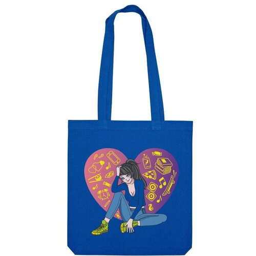 фото Сумка шоппер us basic, синий