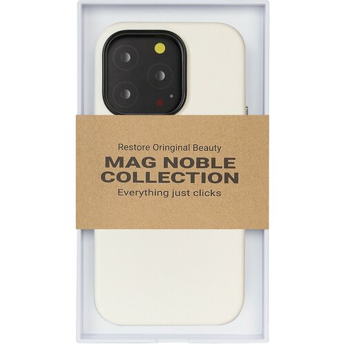 Чехол с MagSafe для iPhone 15 Pro MAG NOBLE COLLECTION-Белый