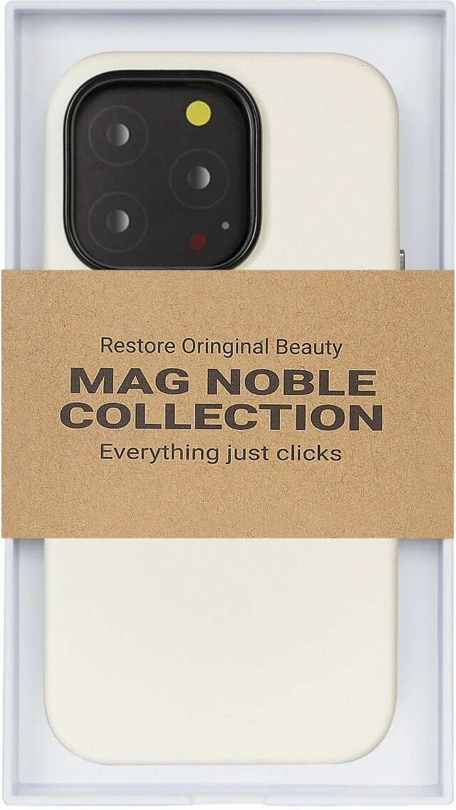 Чехол с MagSafe для iPhone 15 Pro Max MAG NOBLE COLLECTION-Белый