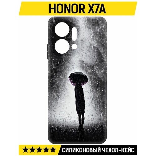 Чехол-накладка Krutoff Soft Case Ночная крипота для Honor X7a черный чехол накладка krutoff soft case ночная крипота для vivo y22 черный