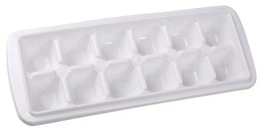 Пластиковая форма для льда "Рубин" №168 / форма для заморозки воды в морозилке для коктейлей, белая