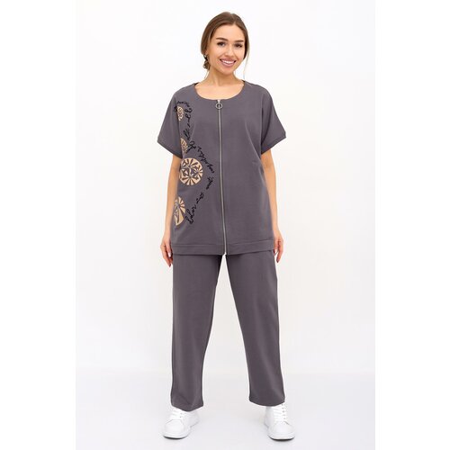 фото Костюм lika dress, размер 56, серый