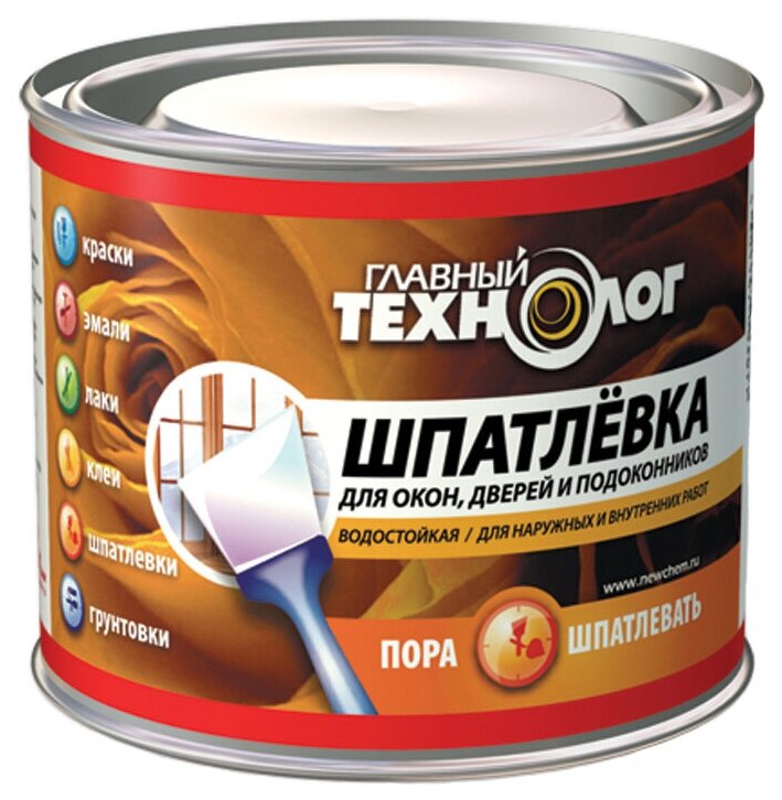 фото Шпатлевка Главный Технолог для окон, дверей и подоконников