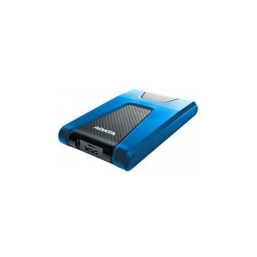 A-Data Portable HDD 1Tb HD650 AHD650-1TU31-CBL (USB 3.0, 2.5, Blue) Противоударные Slim внешний жесткий диск 2tb a data hd650 2 5 usb 3 1 черный ahd650 2tu31 cbk