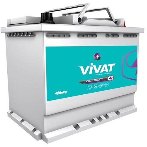 Аккумулятор автомобильный Vivat 72Ah 660A пп 278x175x190 9200₽