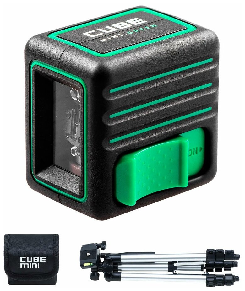 Построитель лазерных плоскостей ADA Cube Mini Green Professional дальность до 70м, мм/м ±2/10