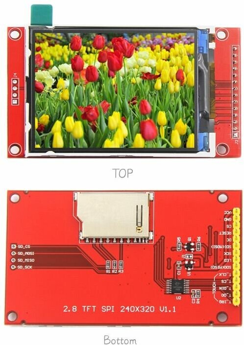 Сенсорный TFT дисплей 2.8"