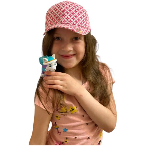 Кепка для девочки розовы/белый, размер 52-54