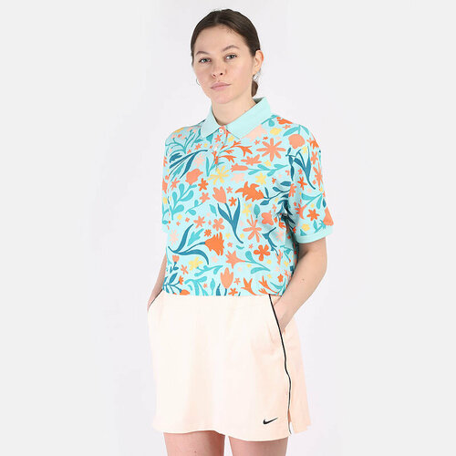 фото Поло nike polo printed, размер xs, голубой