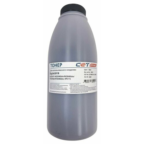 Cet CET8857A-300 тонер (Kyocera TK-1150 - 1T02RV0NL0), черный 300 гр