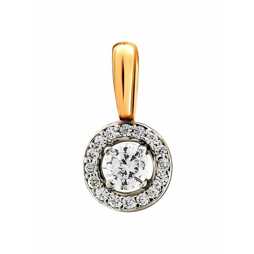 фото Подвеска gold center, красное золото, 585 проба, фианит