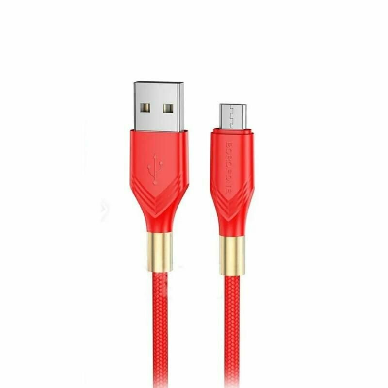 Кабель USB MicroUSB Borofone BX92 <красный>