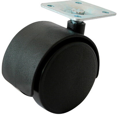 Колесо мебельное STARFIX d50 мм на площадке без фиксатора черный (SMF-10193)