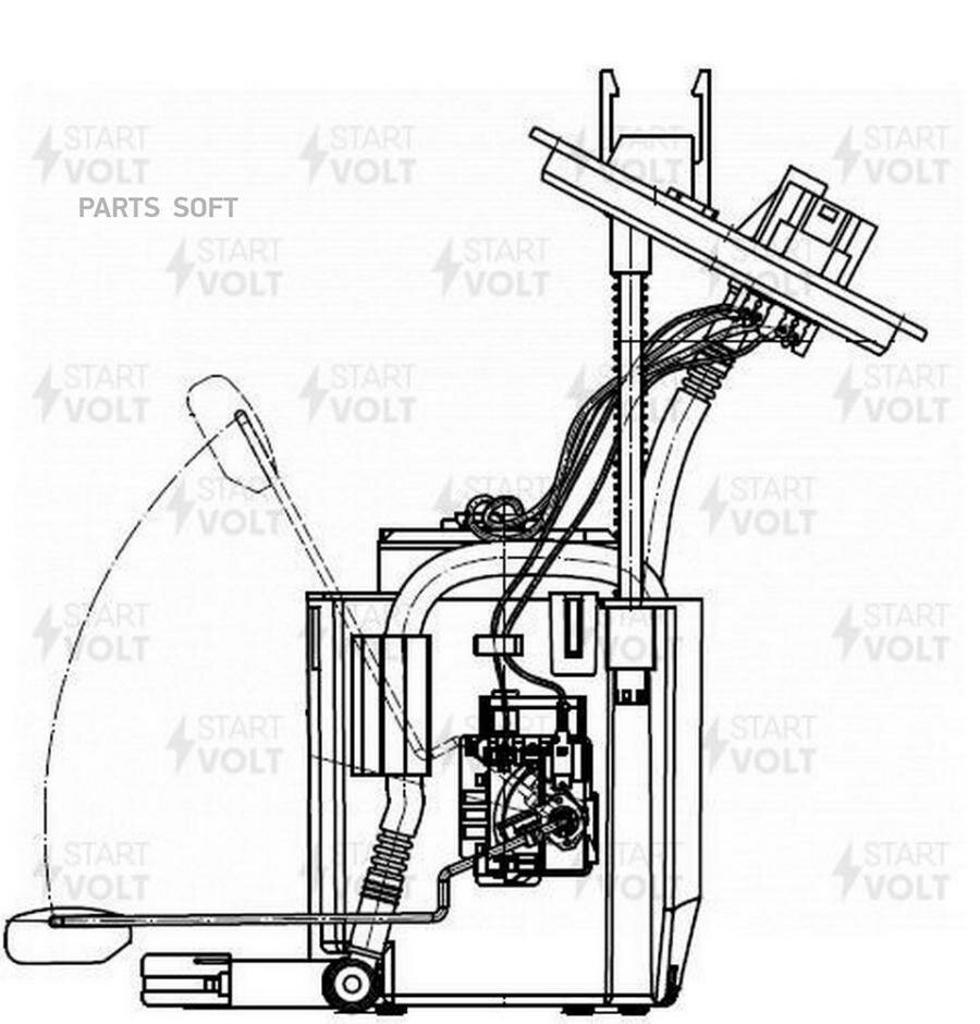 фото Модуль топливного насоса для а/м Hyundai/KIA i40 (11-) 2.0i/Optima (09-) 2.0i/2.4i (SFM 0816) STARTVOLT SFM0816 | цена за 1 шт