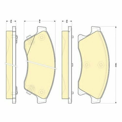 Колодки тормозные CHEVROLET CRUZE OPEL ASTRA J 15