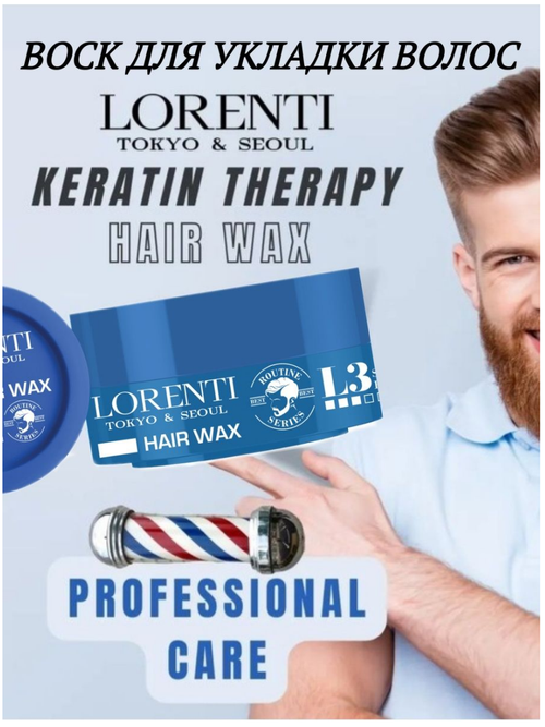 LORENTI Воск для укладки волос кератин Keratin L3 175 мл
