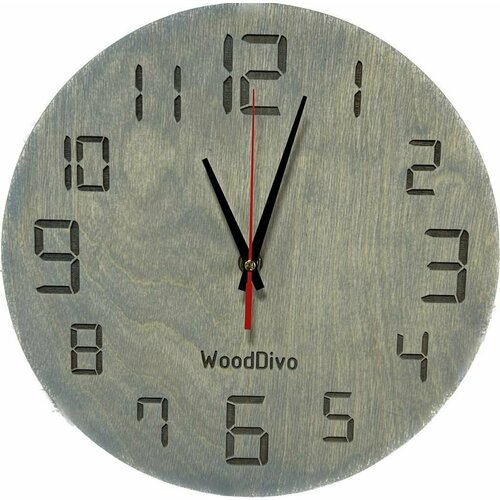 Настенные часы WoodDivo диаметр 28см