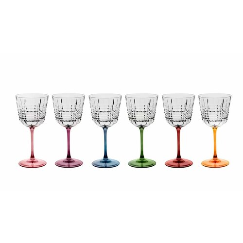 Набор бокалов для вина 6 шт Cre ArtI NCONTRO STEMWARE, хрусталь, H 20