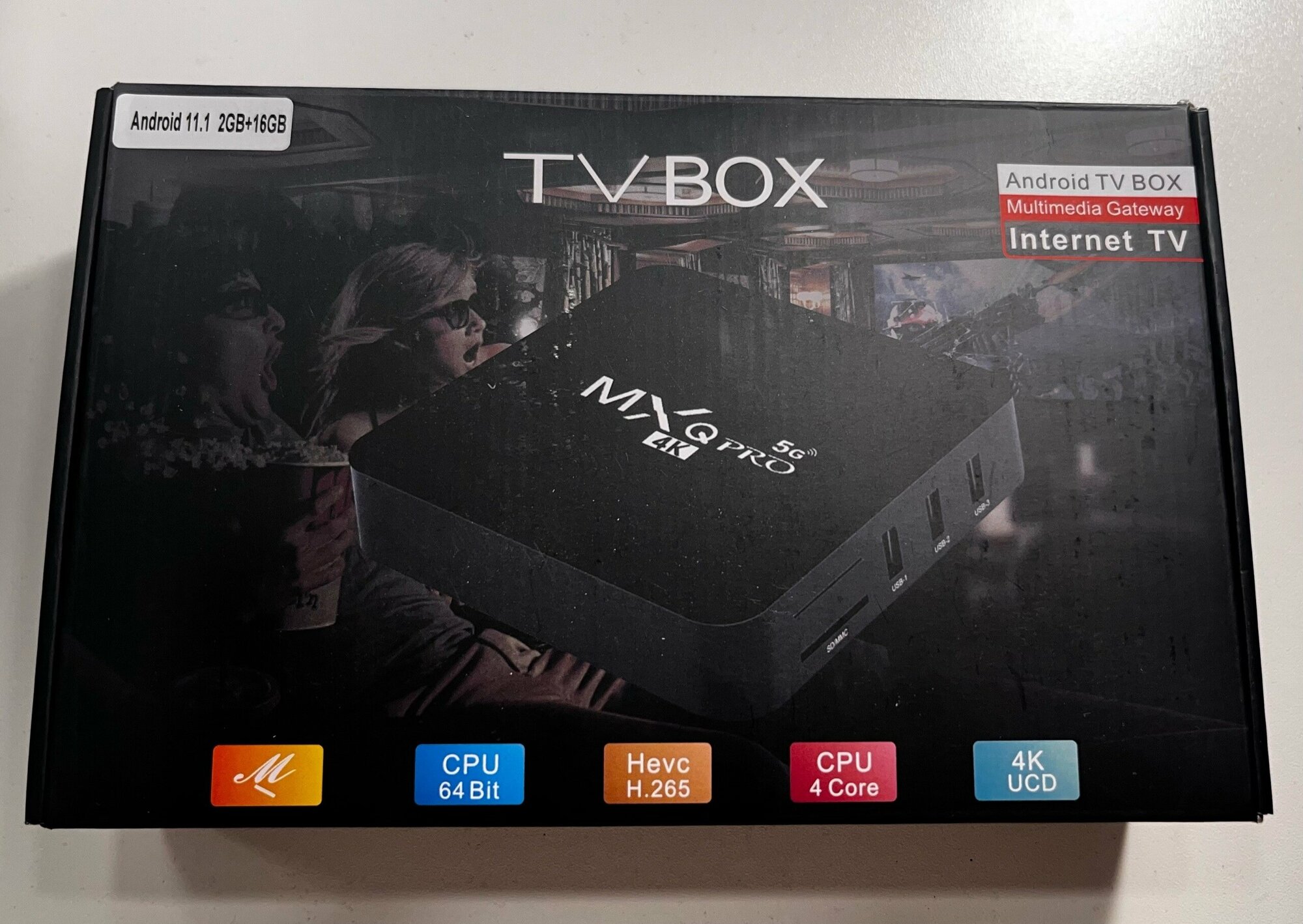 Смарт ТВ приставка цифрового телевидения Smart TV Box MXQ Pro 4K 5G / Андроид / ТВ бокс медиаплеер для дома и дачи с HDMI и Wi-Fi на Android