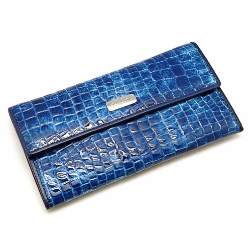 фото Кошелек sergio valentini, фактура тиснение, голубой, синий