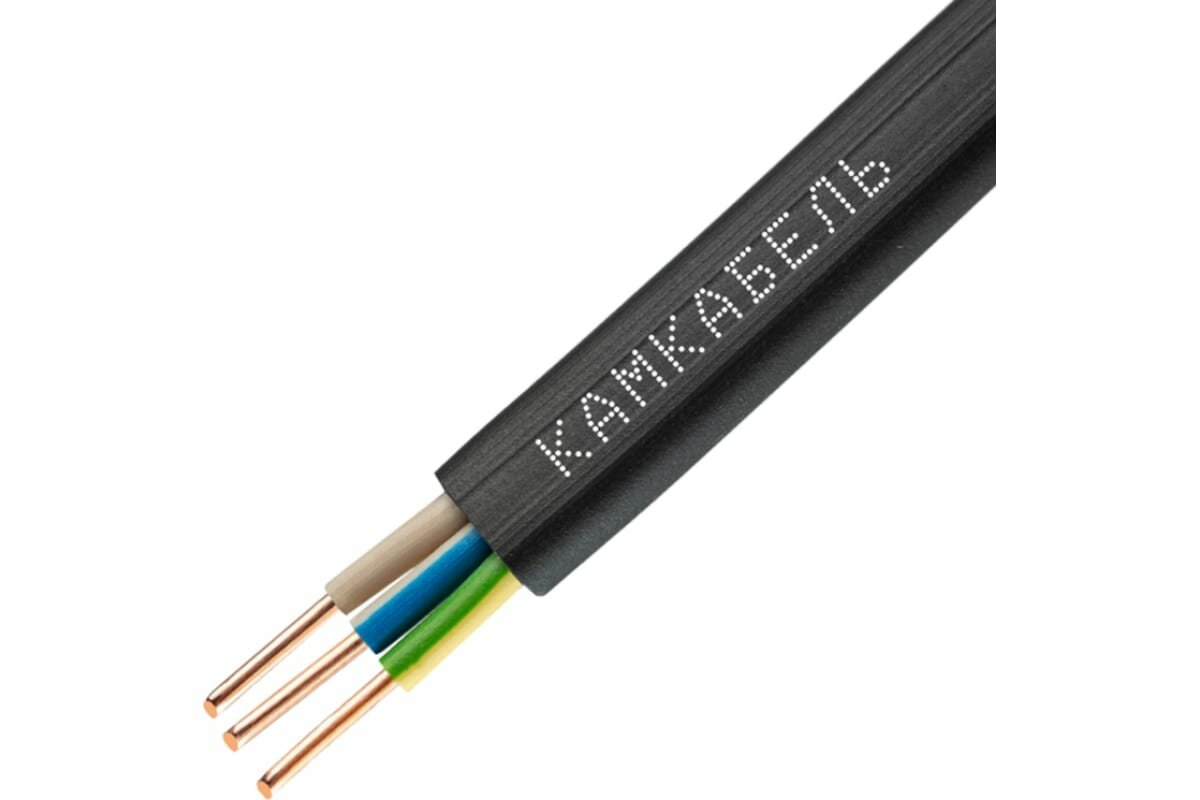 Электрический кабель Камкабель ВВГ-Пнг(А)-LS 3 х 1,5 кв.мм, 50 м - фотография № 4