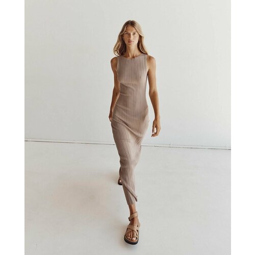 фото Платье kamukamu, размер m, бежевый