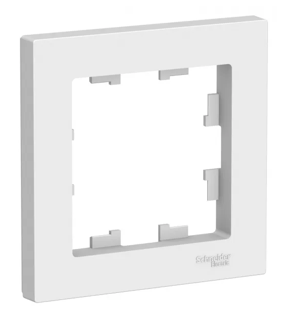 Рамка 1-постовая универсальная Schneider Electric AtlasDesign, белая ATN000101 (комплект 10шт.) - фотография № 2