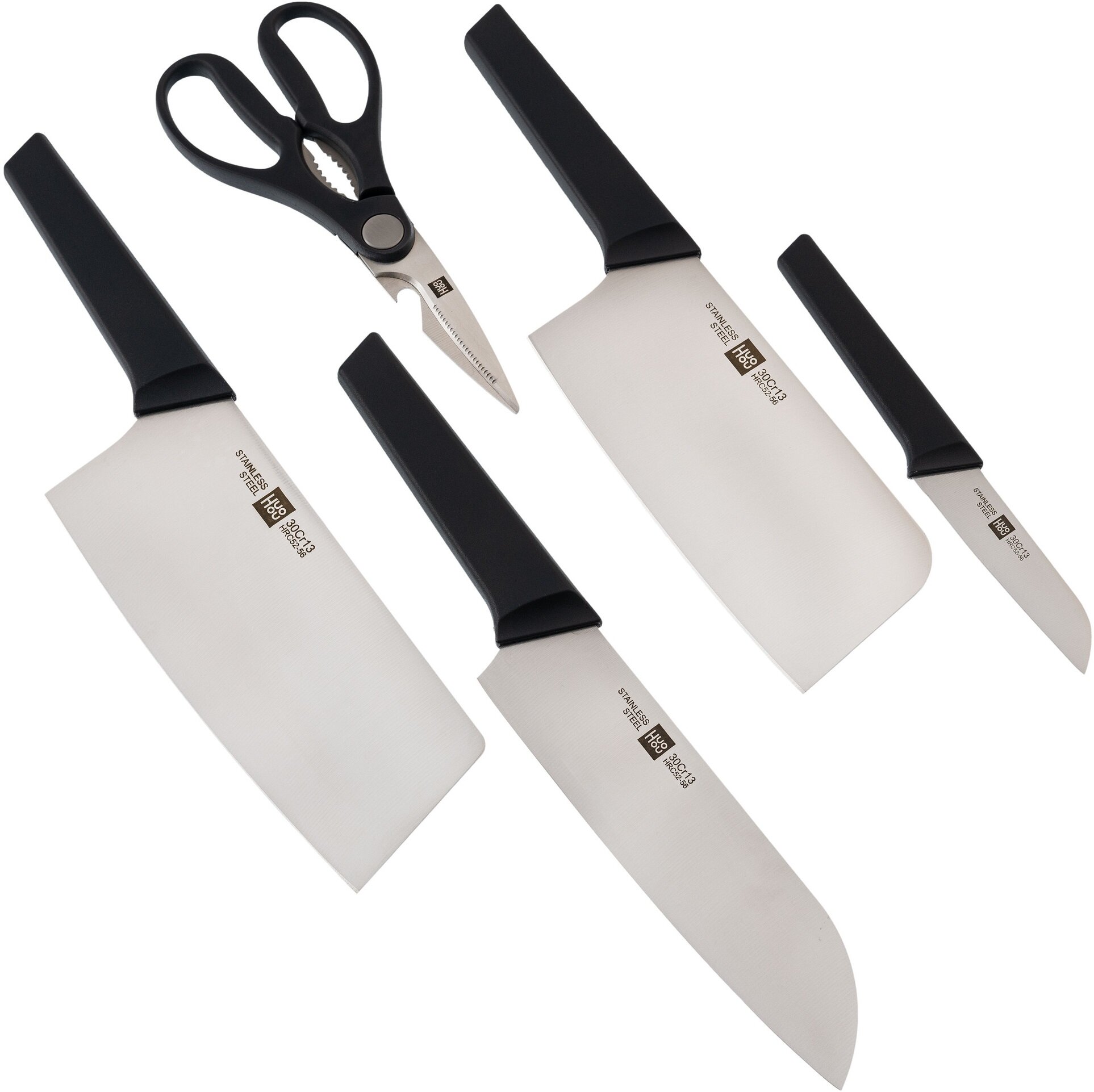 Набор кухонных ножей Xiaomi HuoHou Kitchen knife Set Lite [hu0057] - фото №14