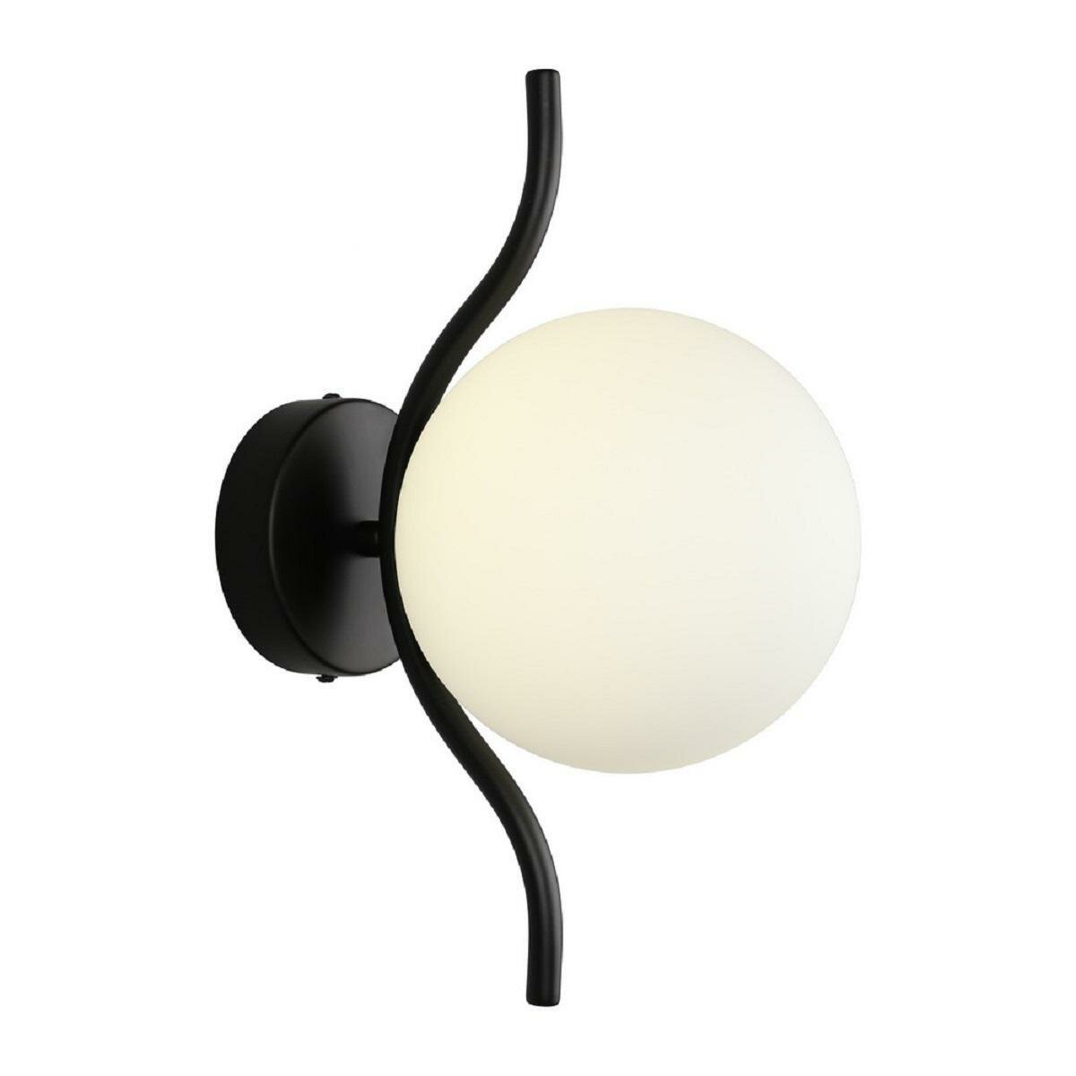 Бра Aployt Jagna APL.312.01.01 цвет Черный/Черный материал Металл/Стекло