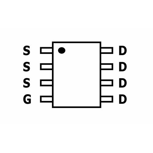 Микросхема AO4456 N-Channel MOSFET 30V 20A SO8 микросхема ao4458 n channel mosfet 30v 20a soic8