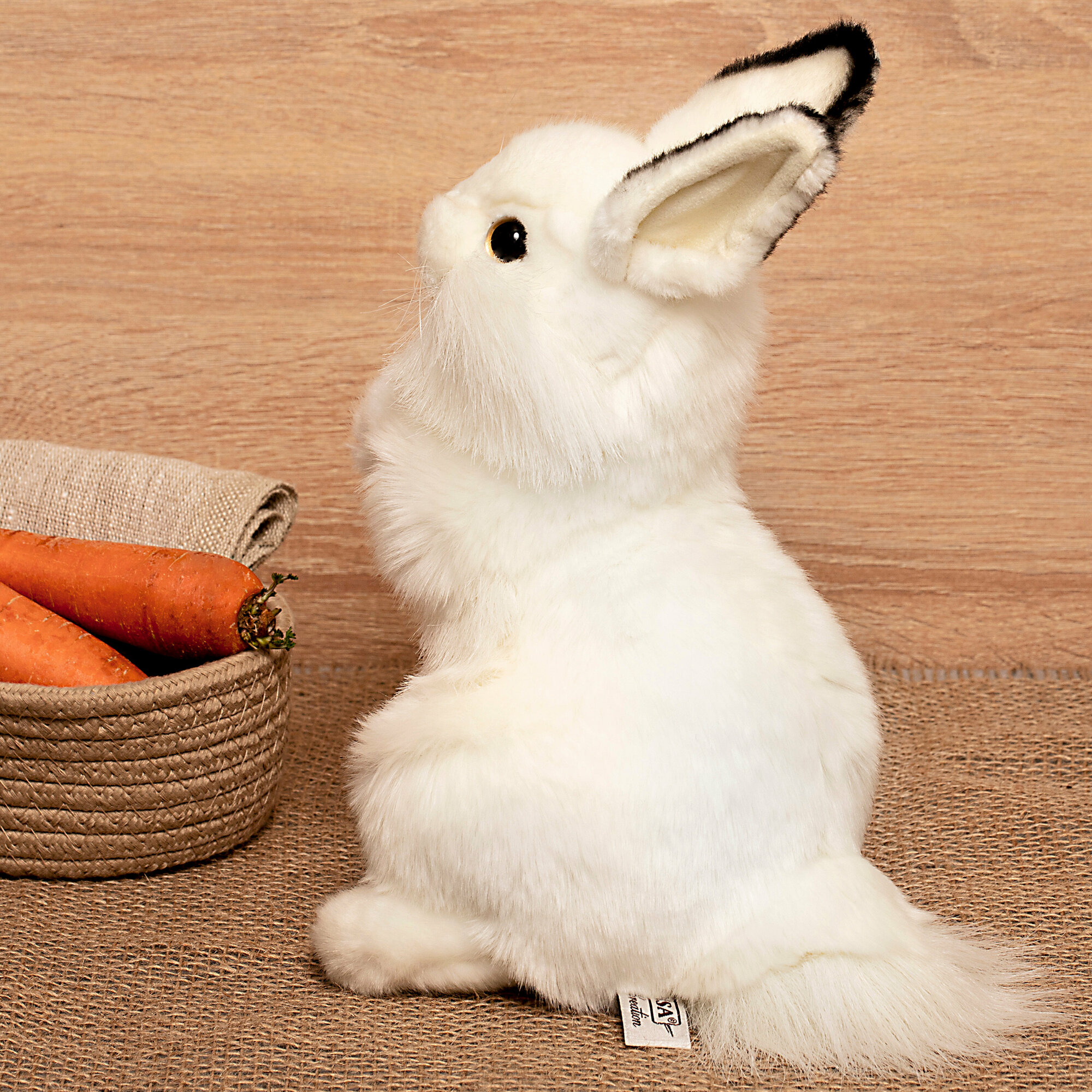 Hansa Creation "Белый кролик, 32 см - 3313" - мягкие игрушки - фото №16