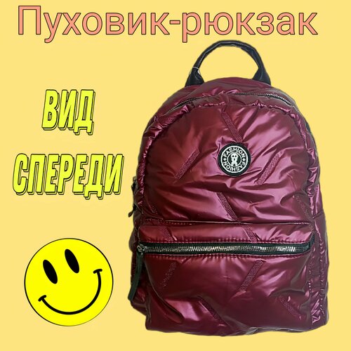 фото Женский рюкзак в стиле пуховика adventure chic