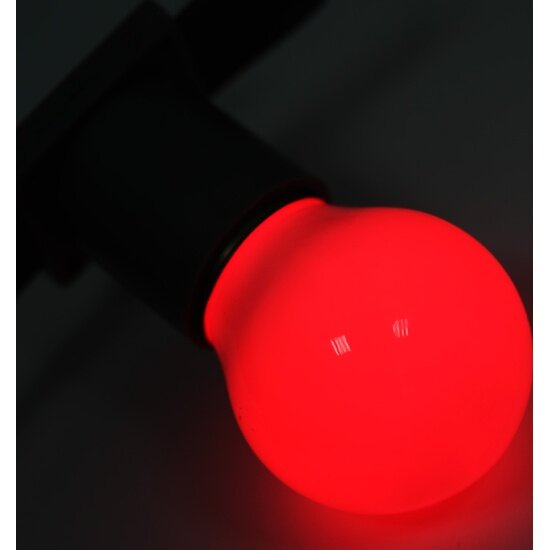 Лампа-шар светодиодная Neon-night с цоколем E27 диаметр 45 мм 5 LED 1 Вт красная 405-112