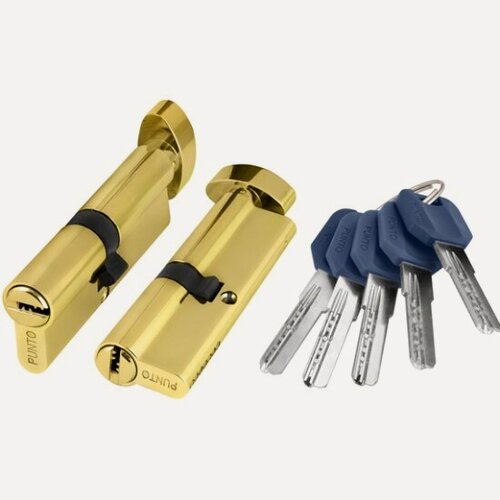 Изображение товара Цилиндровый механизм Punto (Z402) Z4002Knob70(30+10+30) с вертушкой PB латунь