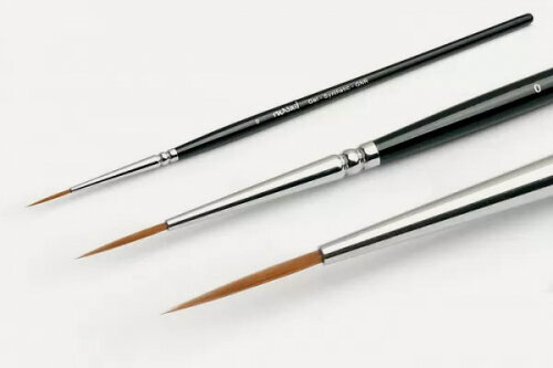 Изображение товара Кисть для геля Runail Professional Gel Synthetic GNR №0 №0166