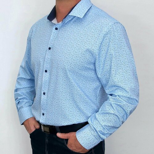Рубашка Paolo Maldini, размер 2XL, голубой