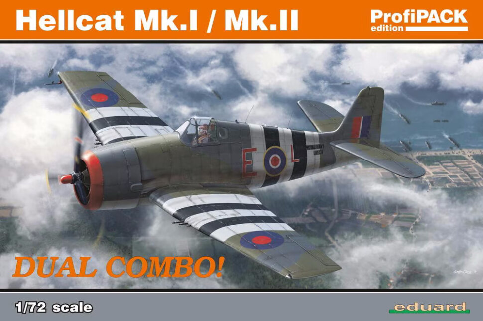 Сборная модель самолёта Hellcat Mk. I/Mk. II DUAL COMBO (1/72) 7078-EDU