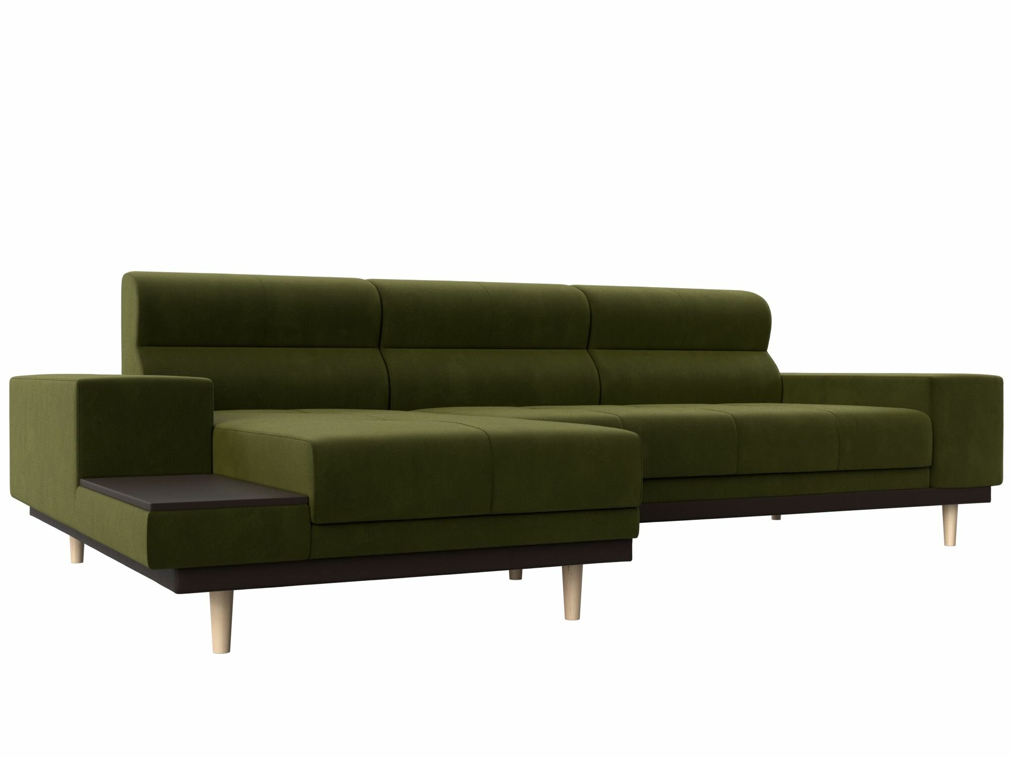 Угловой диван Леонардо левый угол, Микровельвет, Модель 116927L