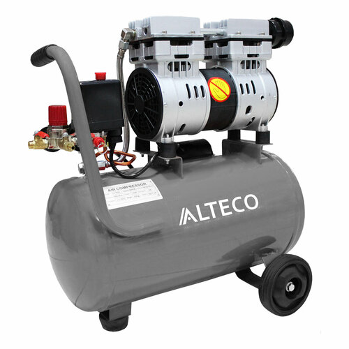 Безмасляный компрессор ALTECO 24 L, арт. 16044 компрессор воздушный безмасляный kress kp110 220 в 1000 вт 7 бар 72 л мин 2800 об мин