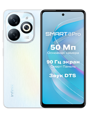 Смартфон Infinix SMART 8 PRO 8+128 WHITE белый