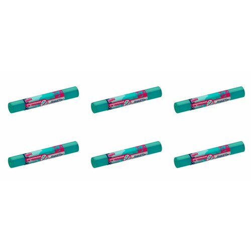 Avikomp Пакеты фасовочные Антибактериальные ПНД бирюзовые в рулоне 24х37см 100 шт 6 уп 1023₽