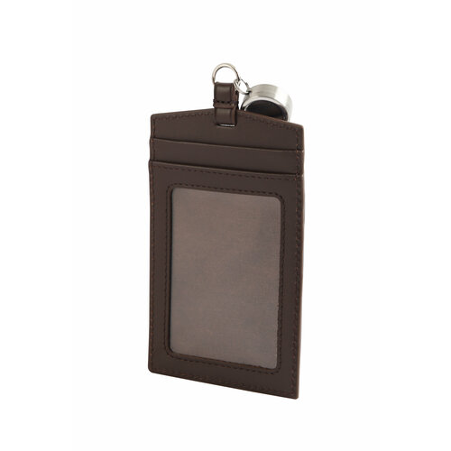Бейдж из натуральной кожи Petek 1855 1001000222 коричневый гладкий 4700₽