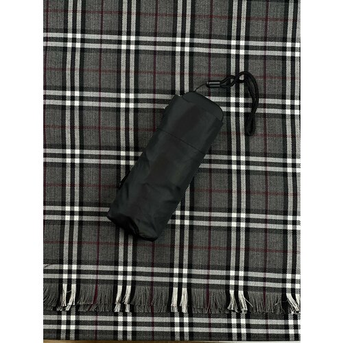 Подарочный набор мужчине зонт с шарфом в картонной крафтовой коробке