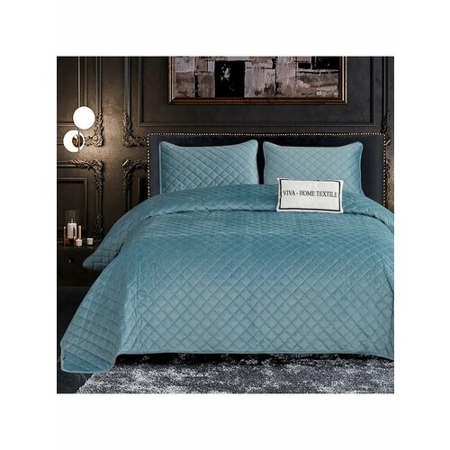 Велюровое покрывало ромб и одна наволочка 50-70 OVF011 4900₽