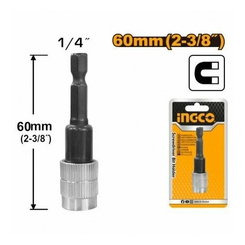Держатель для бит с фиксатором INGCO 60 мм 510₽