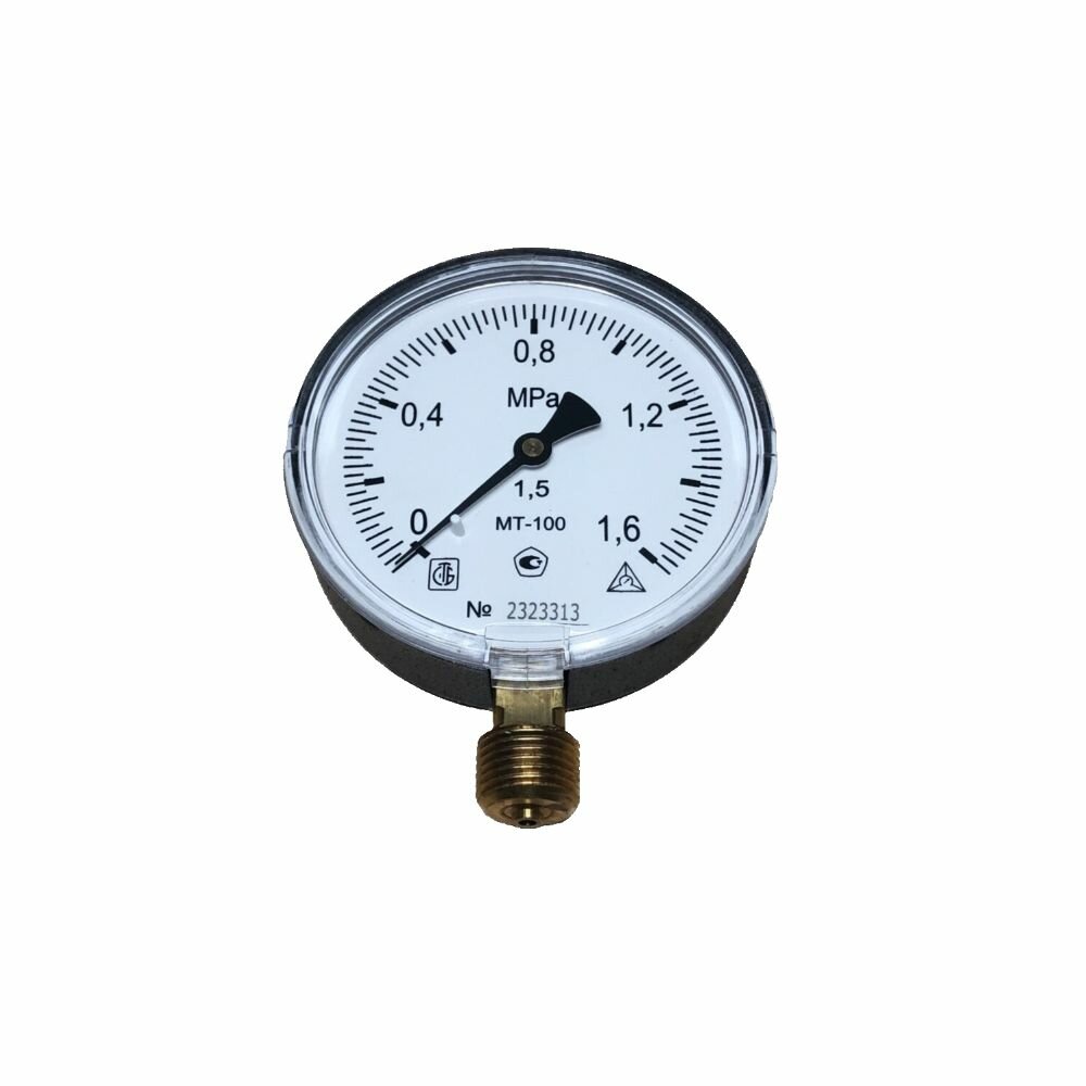 фото Манометр МТ-100 резьба G 1/2" 1,6 МПа 100мм