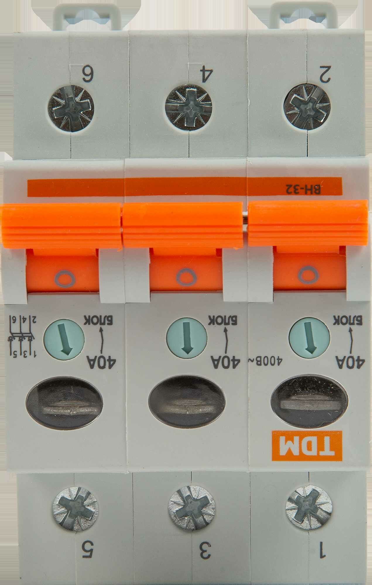 Выключатель нагрузки TDM Electric ВН-32 3P 40 А