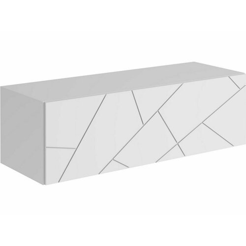 Гранж Тумба ТМ-004 (Д.1200, подвесная) (Белый (Шагрень) / Белый софт)