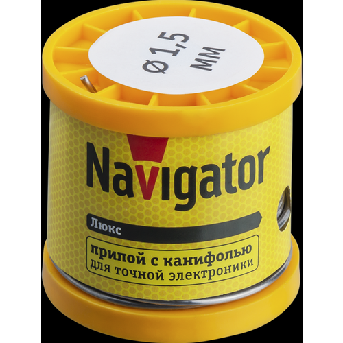 Navigator Припой 93 086 NEM-Pos02-61K-1.5-K200 (ПОС-61, катушка, 1.5 мм, 200 гр) 93086 (5 шт.)