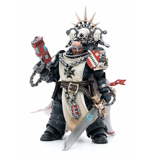 Фигурка JOYTOY Warhammer 40K Black Templars Marshal Baldeckrath 1:18